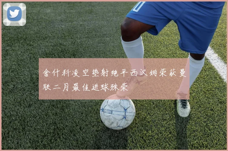 舍什科凌空垫射绝平西汉姆荣获曼联二月最佳进球殊荣